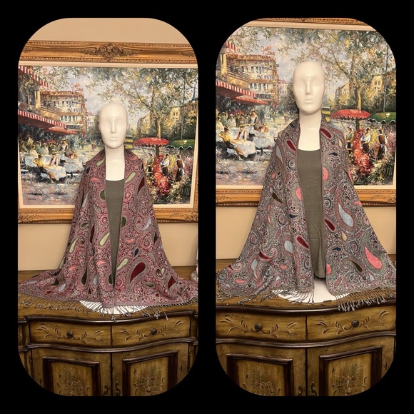 PASHMINA OBLONG SCARF - Picture 5 of 7